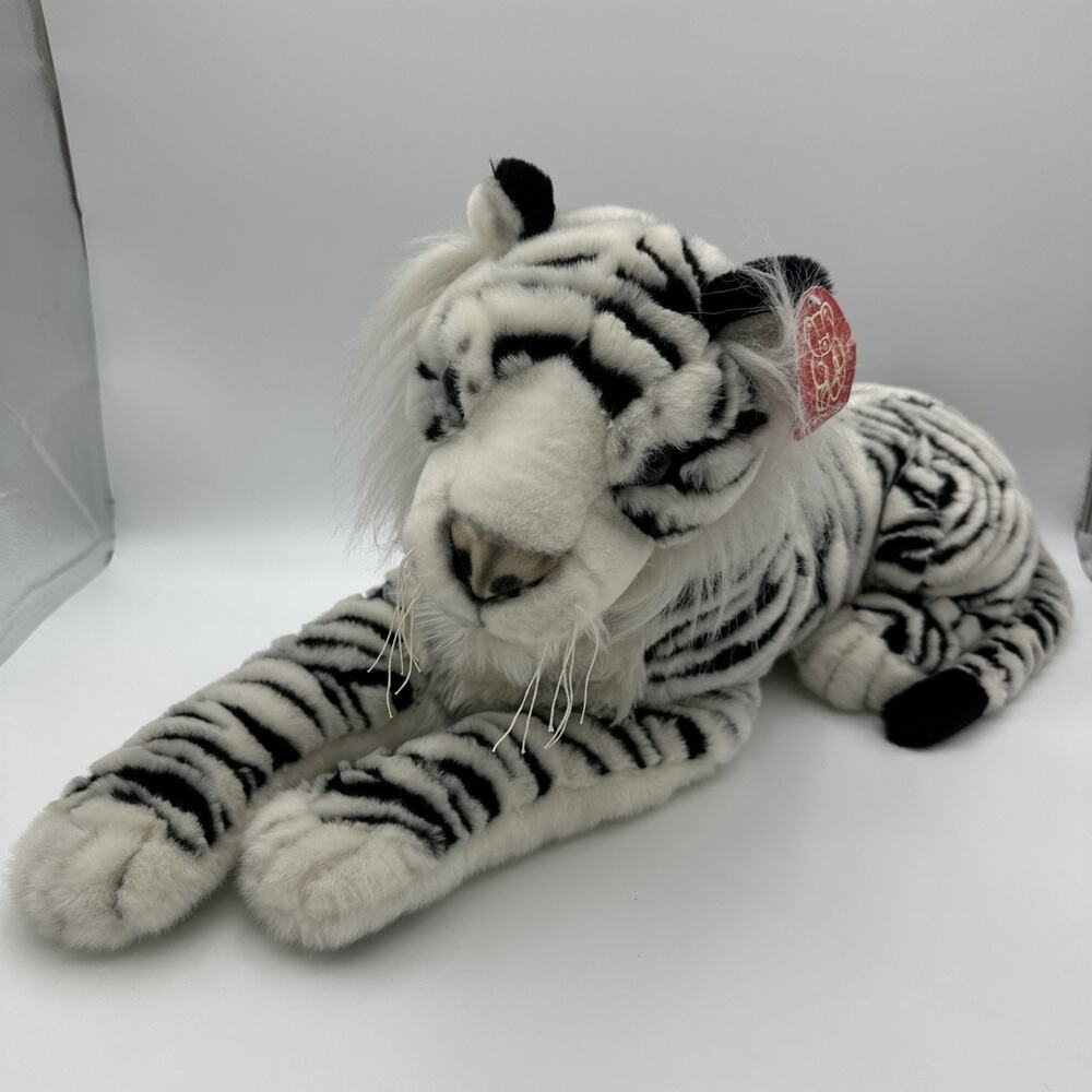 NWT Fiesta 21” Lying White Tiger Plush 2002